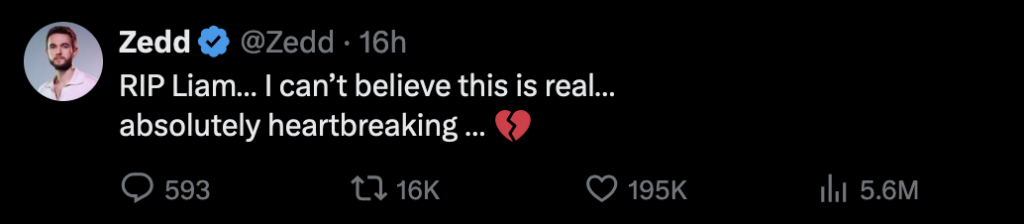 X thread from @Zedd